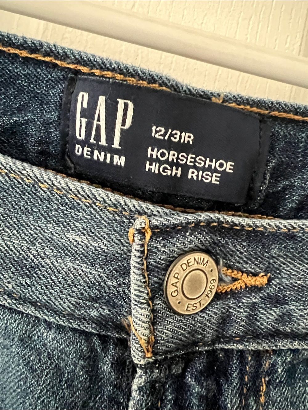 GAP Womens Dark Blue Relaxed Denim Jeans - Picture 2 of 4
